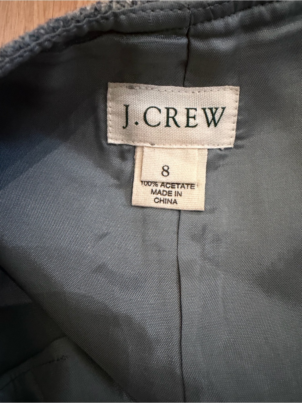 J.Crew Grey Plaid Wool Preppy A-Line Mini Skirt 8 - Picture 5 of 6